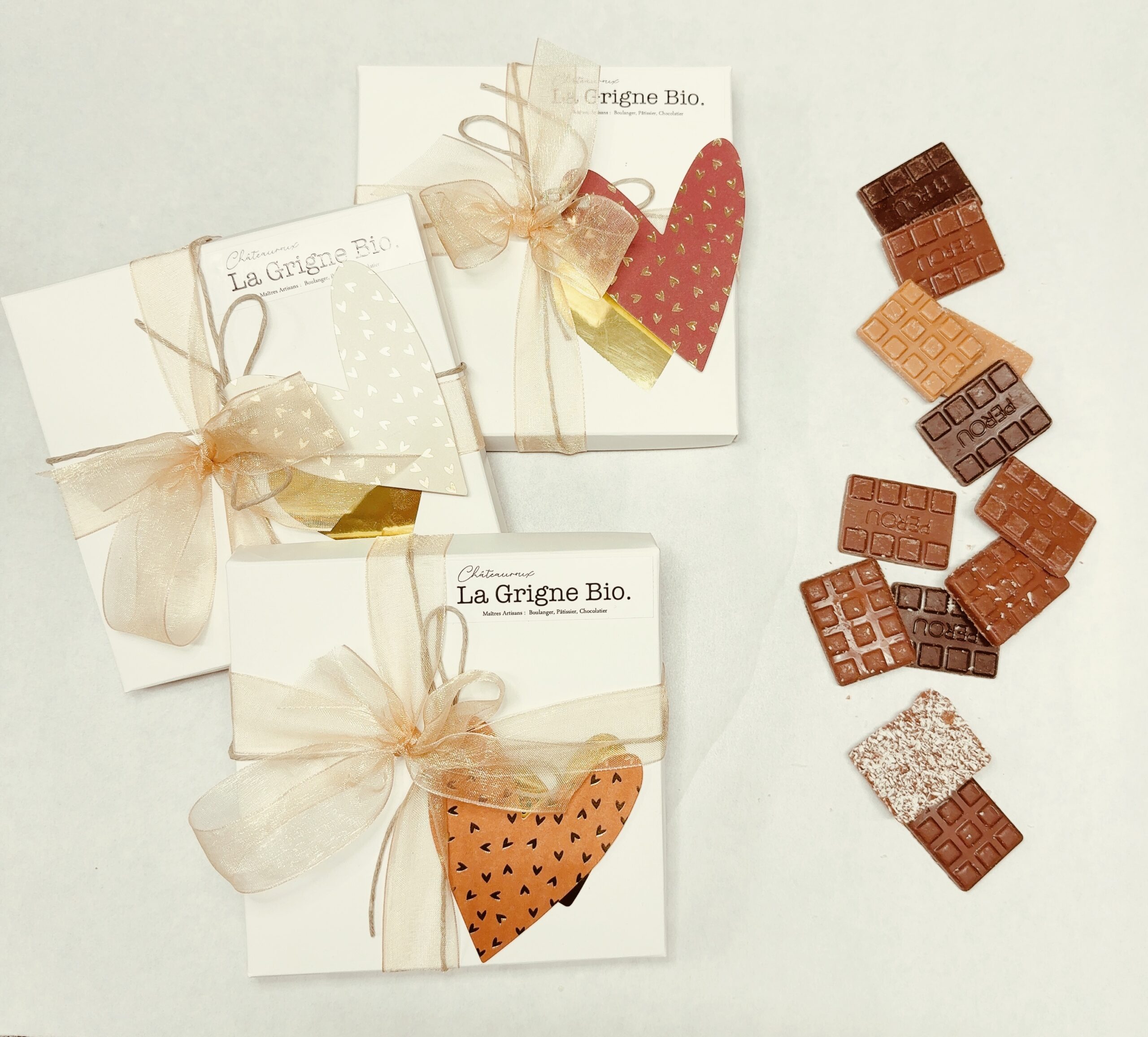 minis tablettes de gustatives en chocolat